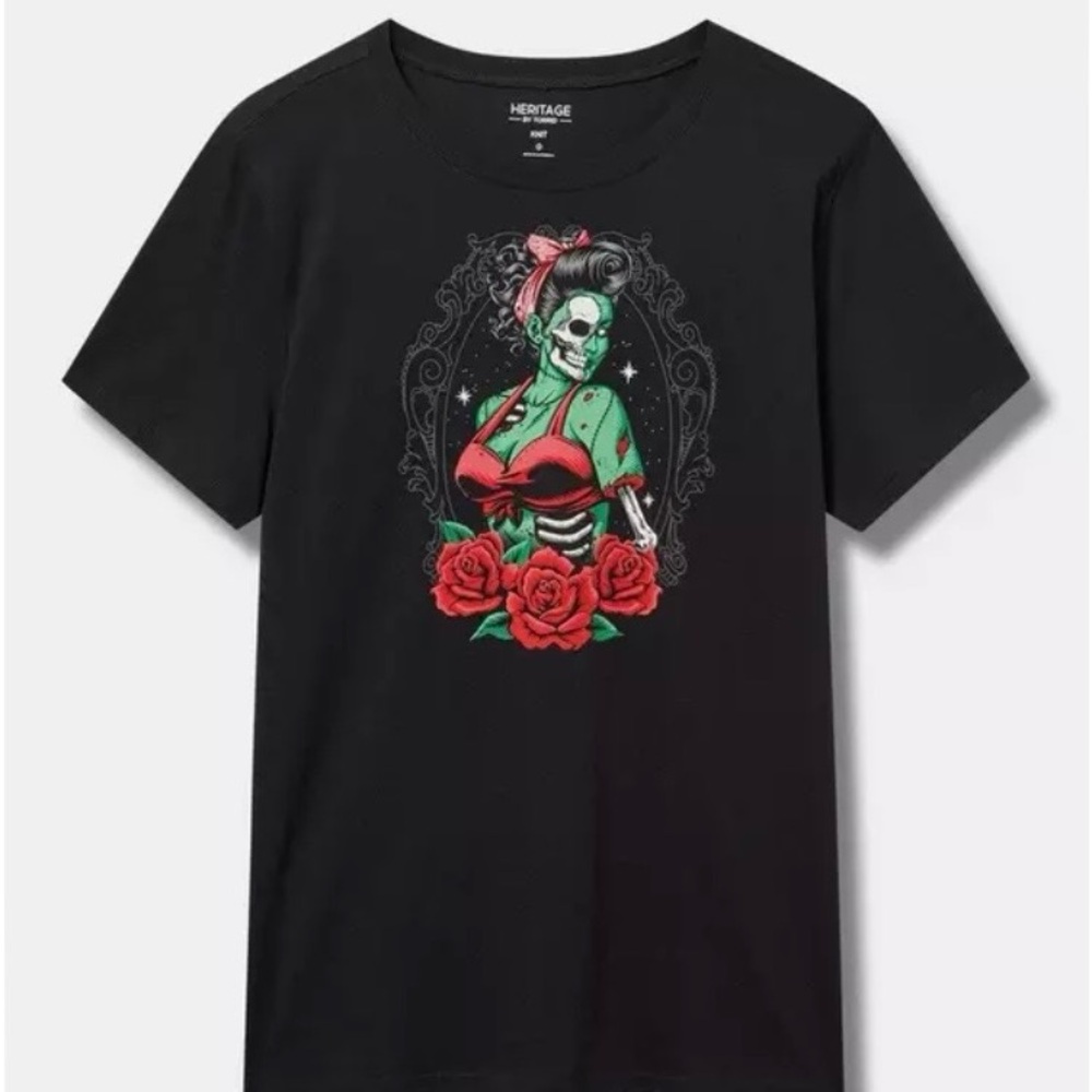 Torrid Zombie Girl 4X 4XL t-shirt Halloween Punk Goth